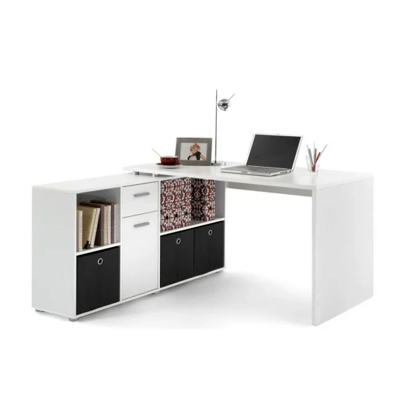 3S. X Home Bureau D’angle Réversible ROB Blanc soldes en ligne 4