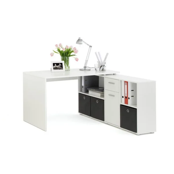 3S. X Home Bureau D’angle Réversible ROB Blanc soldes en ligne 1