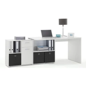 3S. X Home Bureau D’angle Réversible ROB Blanc soldes en ligne 12