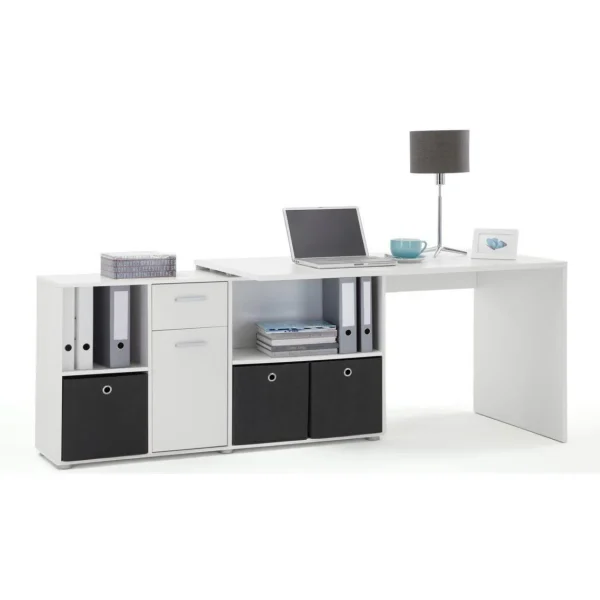 3S. X Home Bureau D’angle Réversible ROB Blanc soldes en ligne 5