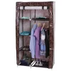 magasin Mendler Armoire Pliable, Penderie De Camping, Garde-robe En Tissu, 163x89x43cm 17