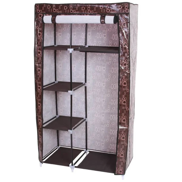 magasin Mendler Armoire Pliable, Penderie De Camping, Garde-robe En Tissu, 163x89x43cm 3