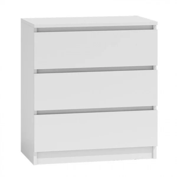 3xeLiving Commode DEMII Avec 3 Tiroirs En Blanc vente en ligne pas cher 1