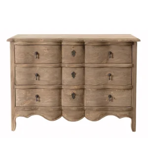 MACABANE Commode 3 Tiroirs Pin Vieilli luxe soldes 9