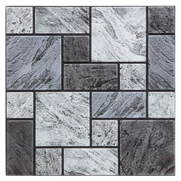 Atmosphera, Createur D’Interieur 2 Stickers Carrelage Mur – Noir Promotio de vente 1