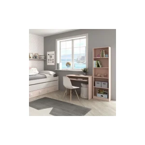 Dansmamaison Bureau Avec Tablette Coulissante Rose – DESKOU – L 90 X L 54 X H 79 Cm site en ligne 10