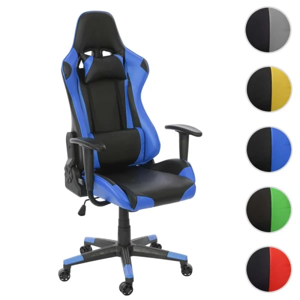magasin france Mendler Chaise De Bureau HWC-D25, Fauteuil Gamer, Charge Maximale De 150kg Sim… 1