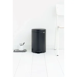 Poubelle Newicon 12 L Noir Mat, Brabantia outlet soldes 13
