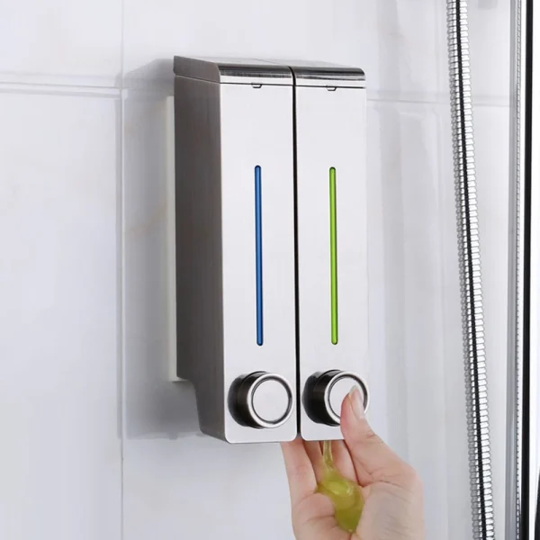 Marque Generique Distributeur De Savon Pour Douche, Montage Mural, Noir, Savon Liquide en ligne 3