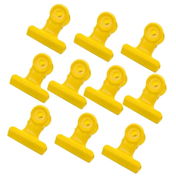 Marque Generique 10pcs Clips De Charnière En Métal Pince à Papier Bulldog Pince / Cl… Nouvelle Collection 3