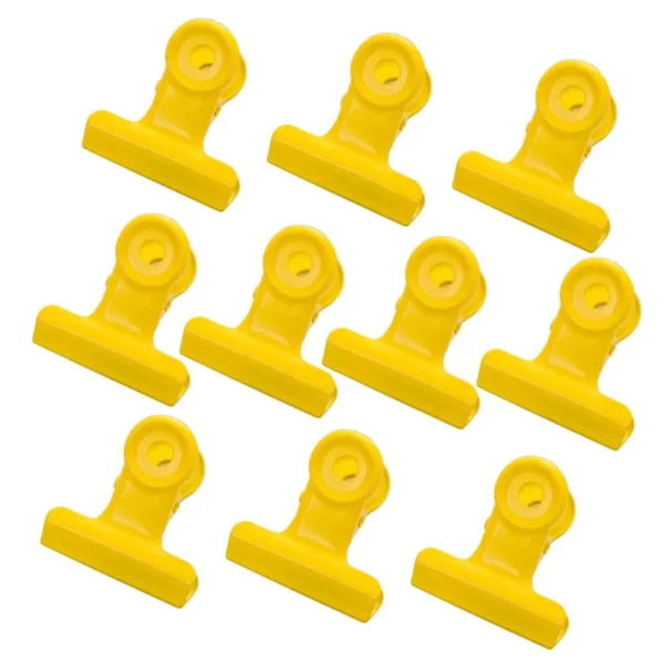 Marque Generique 10pcs Clips De Charnière En Métal Pince à Papier Bulldog Pince / Cl… Nouvelle Collection 6