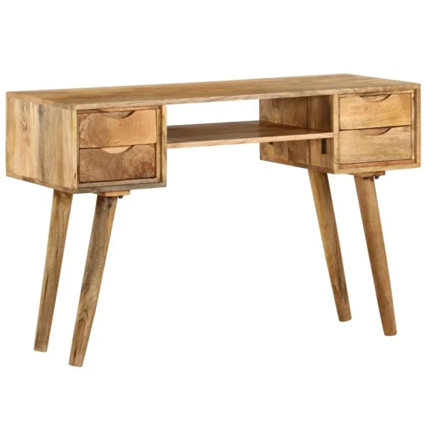 VidaXL Bureau Bois De Manguier Massif 115 X 47 X 76 Cm en promotion 1