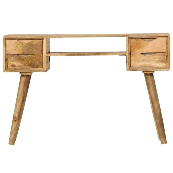 VidaXL Bureau Bois De Manguier Massif 115 X 47 X 76 Cm en promotion 3