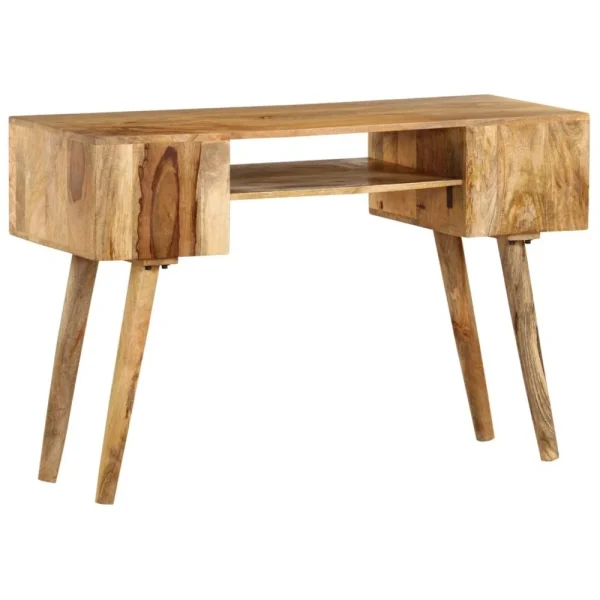 VidaXL Bureau Bois De Manguier Massif 115 X 47 X 76 Cm en promotion 4