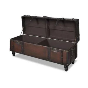 soldes VidaXL Ensemble De Bancs De Rangement 3 Pcs Marron 15