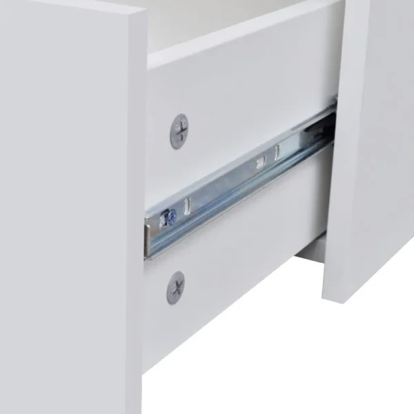 VidaXL Buffet Avec 4 Tiroirs Blanc Commode Meuble De Rangement Armoire mode pas cher 6