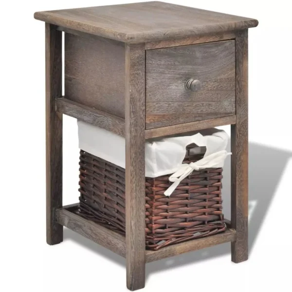 Prix très abordable VidaXL Table De Chevet Bois Marron 3