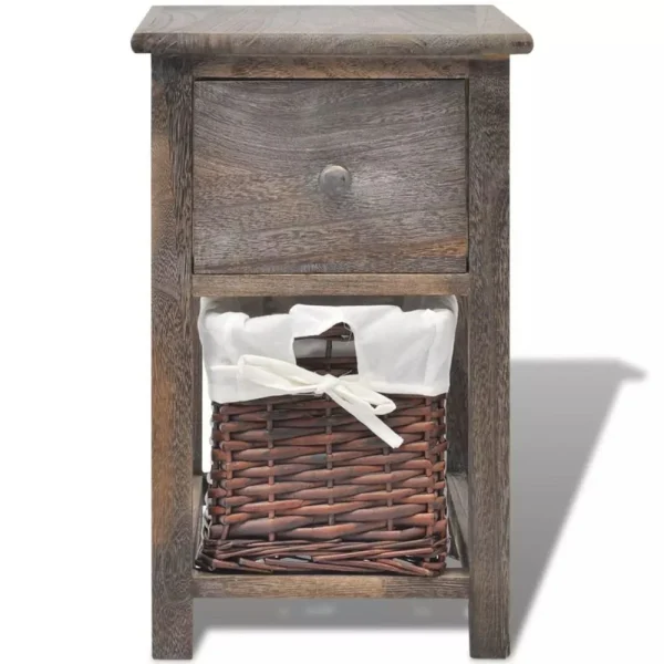 Prix très abordable VidaXL Table De Chevet Bois Marron 4