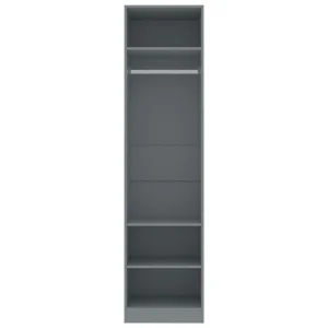 VidaXL Garde-robe Gris 50 X 50 X 200 Cm Aggloméré mode 15