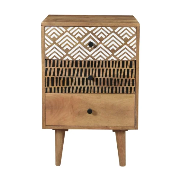 Rendez Vous Déco Table De Chevet Tali 3 Tiroirs grossiste en ligne 4