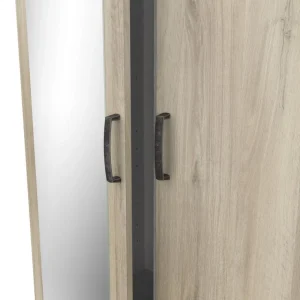 Nouvelle tendance BUT Armoire 2 Portes 1 Tiroir L.89 Cm READY Imitation Chêne Kronberg Et A… 11