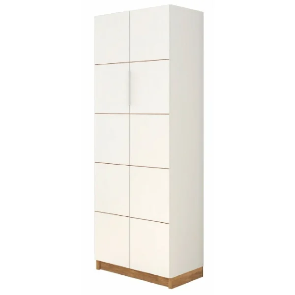 Caemmum Armoire 2 Portes Blanche Haut. 180 Cm magasin pour 1