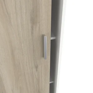 BUT Armoire 2 Portes Coulissantes Imitation Chêne Kronberg Et Blanc L.120… luxe soldes 11