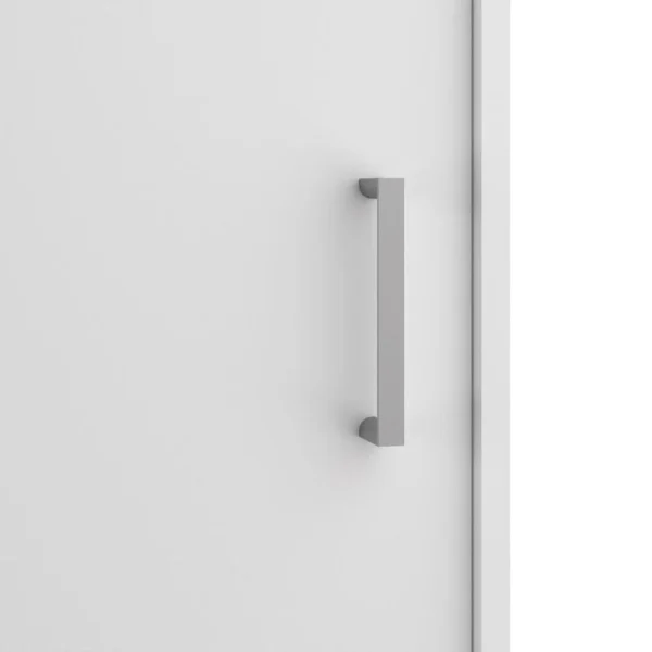 BUT Armoire 2 Portes Coulissantes L. 78 Cm SPACE Blanc à prix imbattables 5