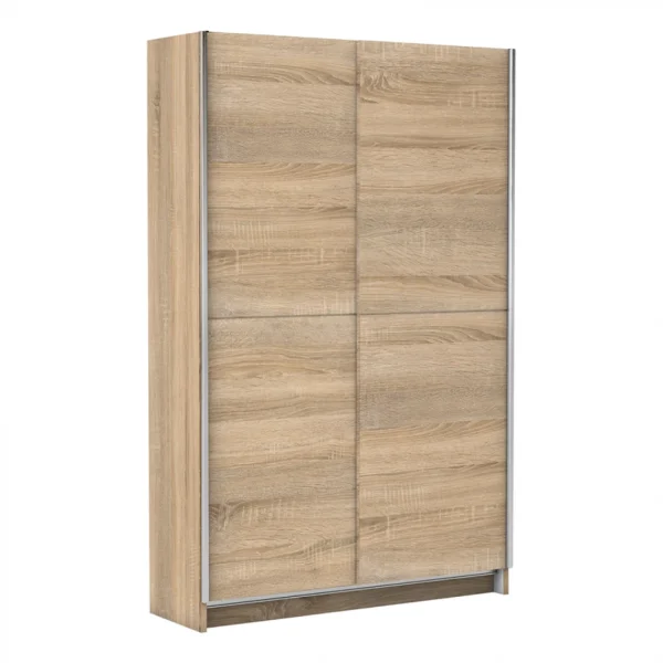 soldes magasin BUT Armoire 2 Portes Coulissantes L.125 Cm FAST Imitation Chêne 1
