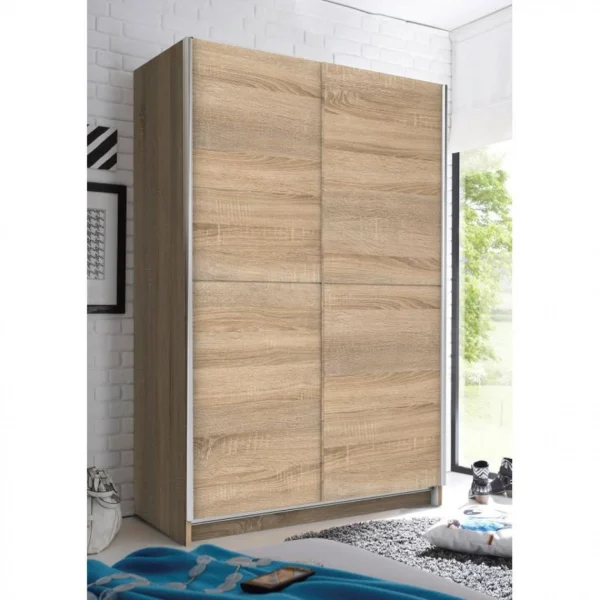 soldes magasin BUT Armoire 2 Portes Coulissantes L.125 Cm FAST Imitation Chêne 3