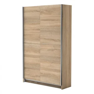 soldes magasin BUT Armoire 2 Portes Coulissantes L.125 Cm FAST Imitation Chêne 11