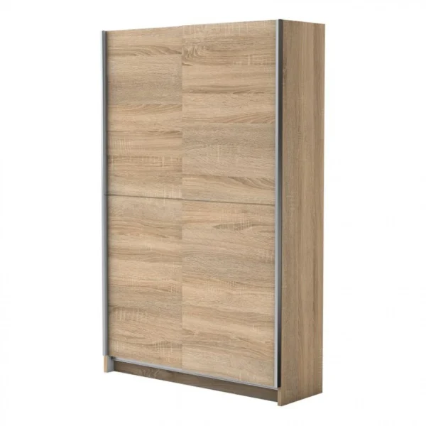 soldes magasin BUT Armoire 2 Portes Coulissantes L.125 Cm FAST Imitation Chêne 4