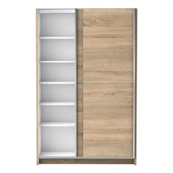 soldes magasin BUT Armoire 2 Portes Coulissantes L.125 Cm FAST Imitation Chêne 5