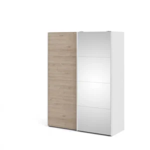 ultratendance BUT Armoire 2 Portes Coulissantes L.150 Cm ELEGANCE MINI Blanc Et Imitatio… 11