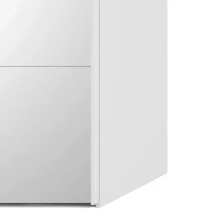 ultratendance BUT Armoire 2 Portes Coulissantes L.150 Cm ELEGANCE MINI Blanc Et Imitatio… 15