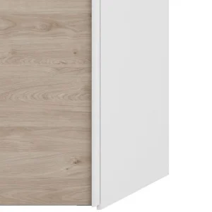 BUT Armoire 2 Portes Coulissantes L.150 Cm ELEGANCE MINI Blanc Et Imitatio… à prix imbattables 13