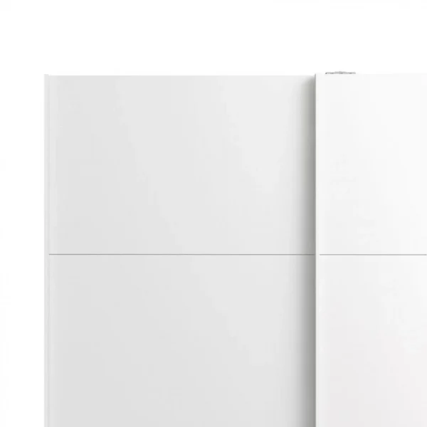achetez BUT Armoire 2 Portes Coulissantes L.150 Cm ELEGANCE MINI Blanc Laqué 6