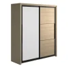 Pas Cher soldes France BUT Armoire 2 Portes Coulissantes L.191 Cm BRUGGES Imitation Châtaignier … 19
