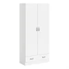 BUT Armoire 2 Portes L.80 Cm SPACE Blanc soldes luxe 17