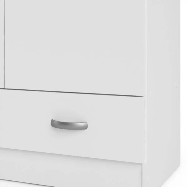 REMISE BUT Armoire 2 Portes L.80 Cm SPACE Blanc 6