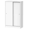 Pegane Armoire Avec 2 Portes Coulissantes Coloris Blanc – Hauteur 120 X Longu… comparez les prix 16