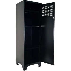 Vente PIERRE HENRY Armoire De Rangement Métal 1 Porte Noir Mat. 10