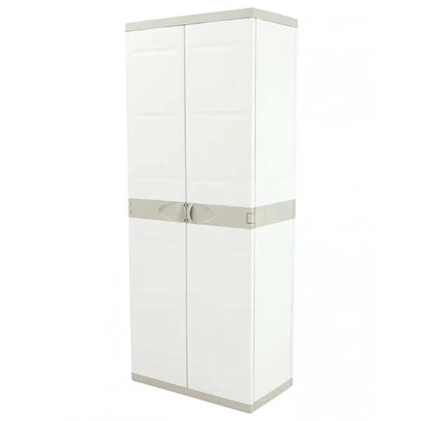 Pegane Armoire Haute Meuble De Rangement 2 Portes Intérieur/extérieur Color… Couleurs variées 1