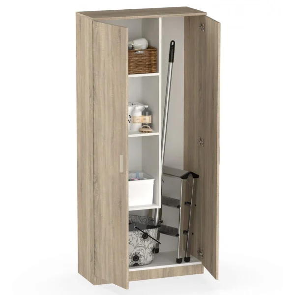 Pegane Armoire / Meuble De Rangement Coloris Cambrian – Hauteur 180 X Longueu… Paris 3