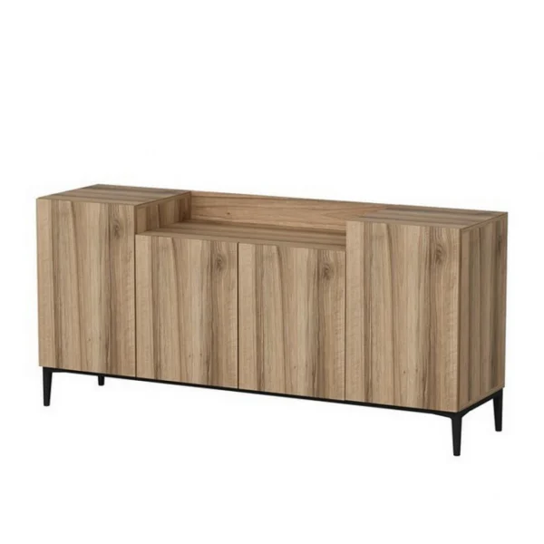 à prix réduits Homemania Armoire Multifonctionnelle Ellaria – Portes, étagères – Du Salon, Du… 6
