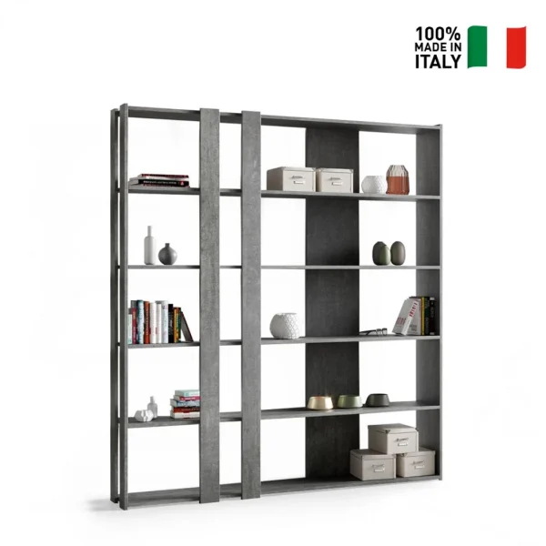 ultratendance Itamoby Bibliothèque Murale Grise Design Moderne 6 étagères Bureau à Domic… 3