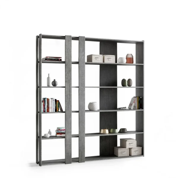 ultratendance Itamoby Bibliothèque Murale Grise Design Moderne 6 étagères Bureau à Domic… 4