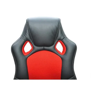 Bcelec Bs11010-4 Siège Baquet Fauteuil De Bureau Rouge Et Noir, Tissu Et Cui… Pas Cher soldes France 9