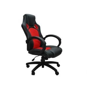 Bcelec Bs11010-4 Siège Baquet Fauteuil De Bureau Rouge Et Noir, Tissu Et Cui… Pas Cher soldes France 11