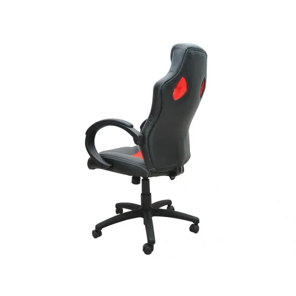 Bcelec Bs11010-4 Siège Baquet Fauteuil De Bureau Rouge Et Noir, Tissu Et Cui… Pas Cher soldes France 5